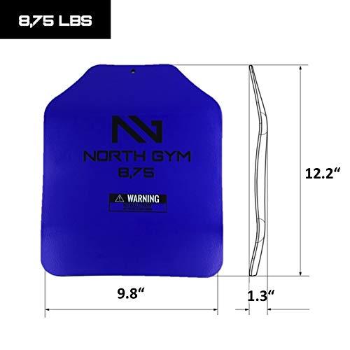 NorthGym 3Dウェイトプレートペア 5.75 8.75 14ポンド - ウェイトベストとプレートキャリアの追加重量 最適化された 並行輸入 North 2×9 1ポンド