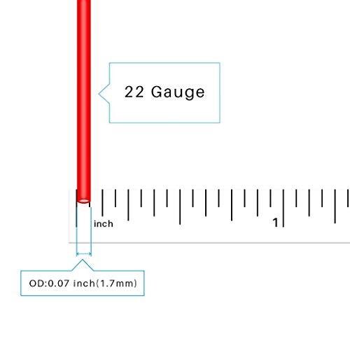 BNTECHGO　22ゲージのシリコーンワイヤー　22AWGシリコーン細線　シリコーンケーブル線　強い耐久性　超柔軟性　フレキシブル　並行輸入　各