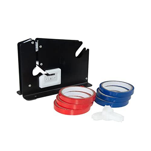 Steel Tape Bag Sealer Machine with Trimmer Blade 6 Rolls of Tape Bag 並行