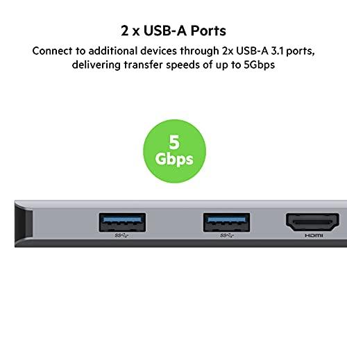 本命ギフト Belkin USB Cハブ 5-in-1 マルチポートアダプタードック 4K HDMI USB A 3.1 2 x USB カード ス 並行輸入