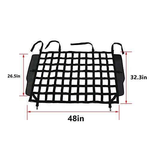 BESTAOO ペットネット 車両安全メッシュ 犬用バリア ジープラングラー JK JL 4ドア用 2007-2022 後部座席の後ろに 並行輸入 JK JL Jeep Wrangler つ