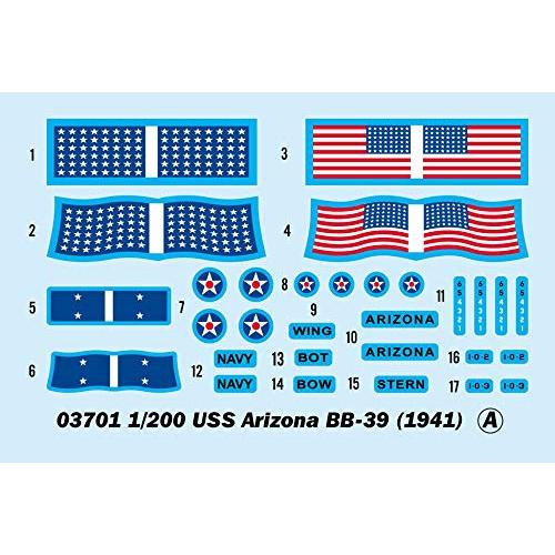 ローボード トランペッター　1/200 艦船 アメリカ海軍 BB-39 アリゾナ USS Arizona BB-39　03701 並行輸入 【IQY1103012630】(39019円)