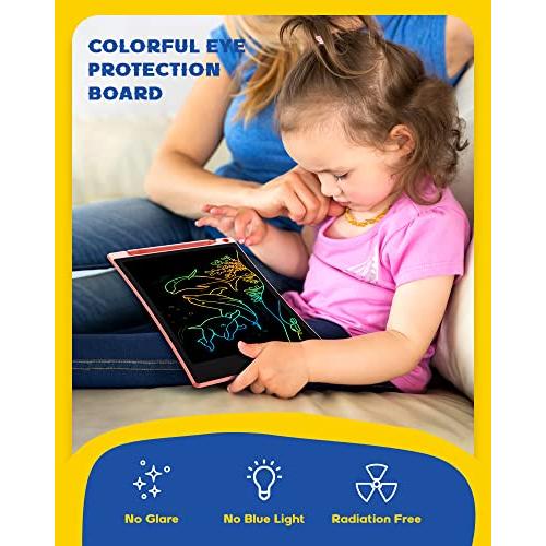 通信セールサイト bravokids 2 Pack LCD Writing Tablet for Kids 10 inch Colorful Doodle 並行輸入