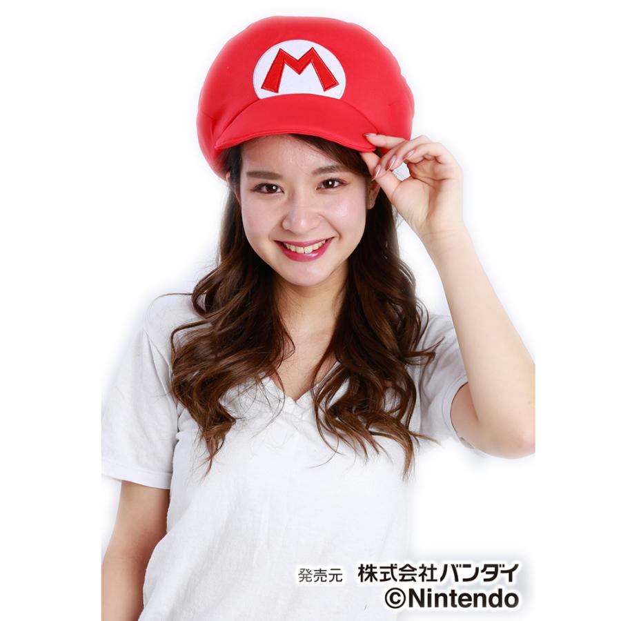 かぶりもの 被り物 マリオ スーパーマリオ 赤 着ぐるみ キャップ 帽子