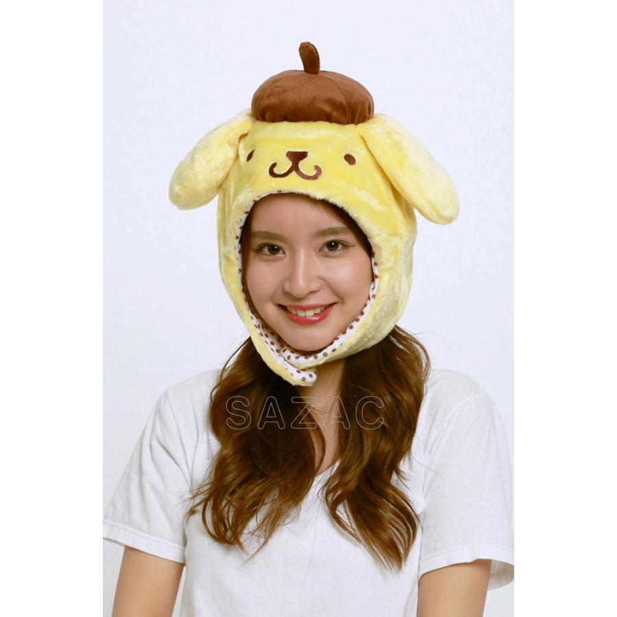 かぶりもの 被り物 サンリオ ポムポムプリン 着ぐるみ キャップ 帽子