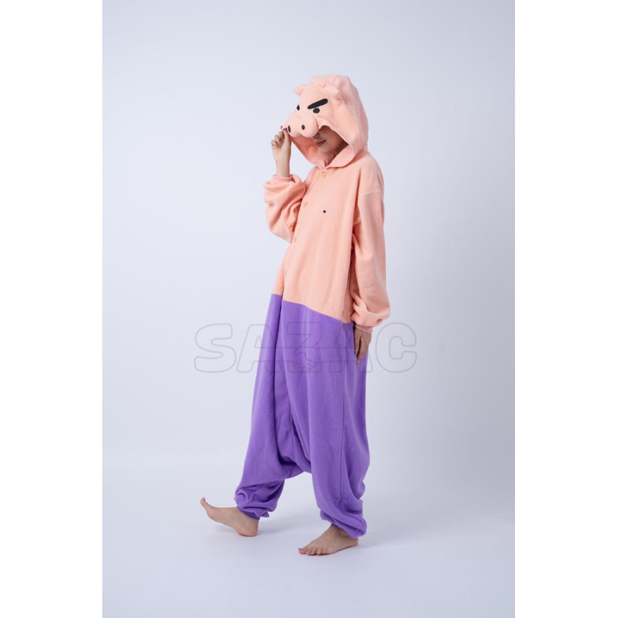 着ぐるみ ぶりぶりざえもん クレヨンしんちゃん フリース 大人用 フリーサイズ パジャマ コスプレ 仮装 SAZAC サザック KOP-098 ...