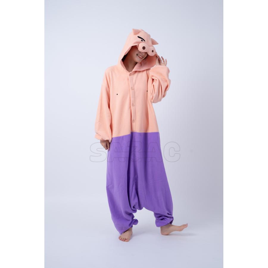 着ぐるみ ぶりぶりざえもん クレヨンしんちゃん フリース 大人用 フリーサイズ パジャマ コスプレ 仮装 SAZAC サザック KOP-098 ...