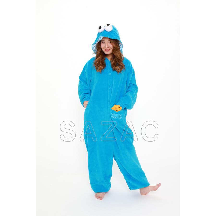 着ぐるみ クッキーモンスター 珊瑚マイヤー フリース 大人用