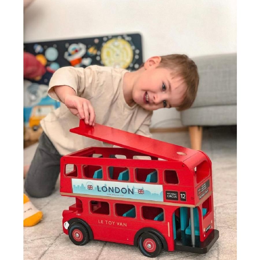 木製 ロンドンバス LE TOY VAN 木のおもちゃ ままごと遊び ごっこ遊び 知育玩具 ラッピング可｜hrco｜19