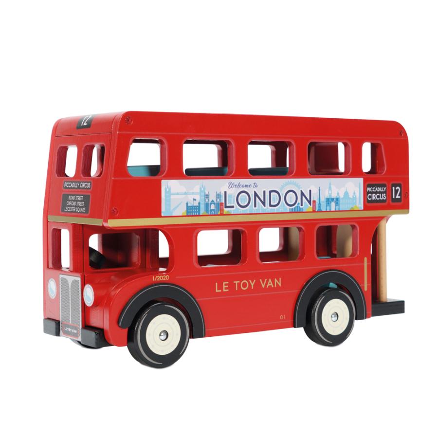 木製 ロンドンバス LE TOY VAN 木のおもちゃ ままごと遊び ごっこ遊び 知育玩具 ラッピング可｜hrco｜02