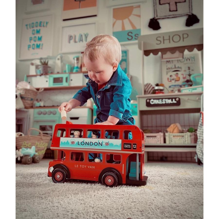 木製 ロンドンバス LE TOY VAN 木のおもちゃ ままごと遊び ごっこ遊び 知育玩具 ラッピング可｜hrco｜18