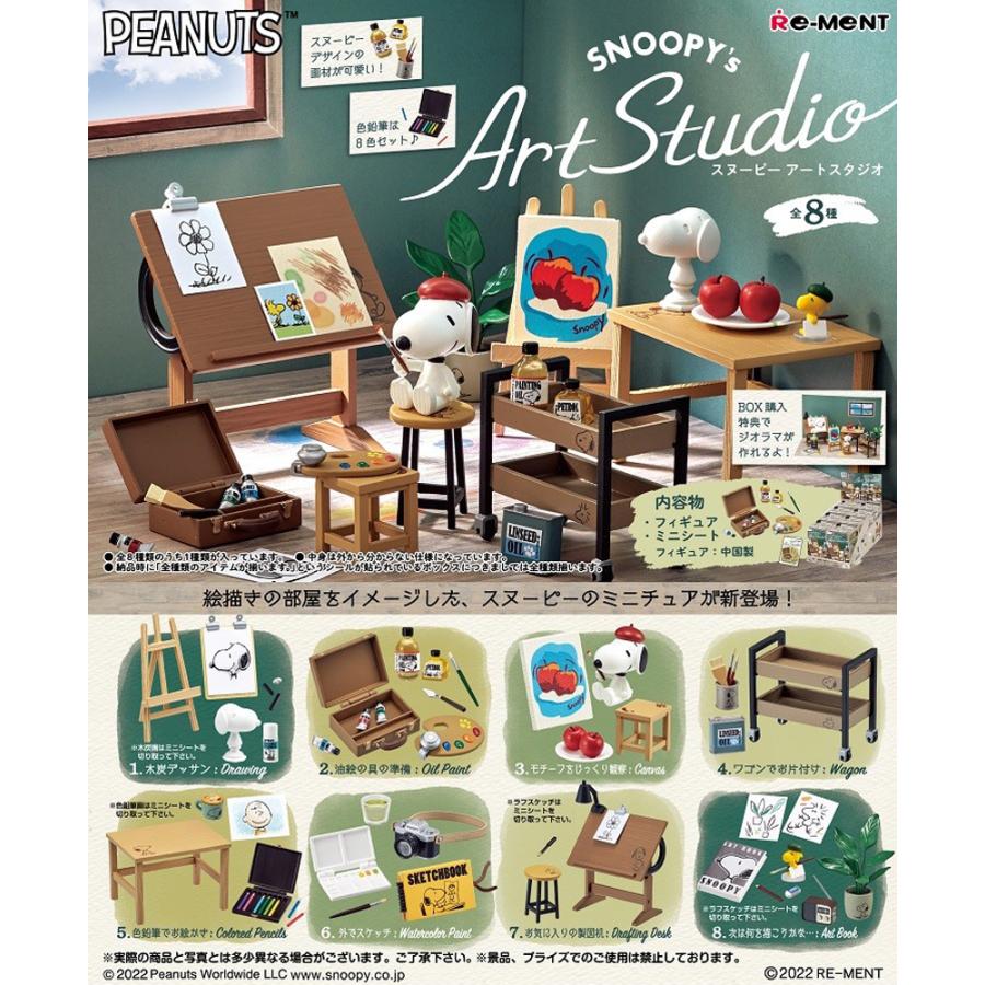 リーメント ピーナッツ SNOOPY's Art Studio BOX商品 全8種類【全部