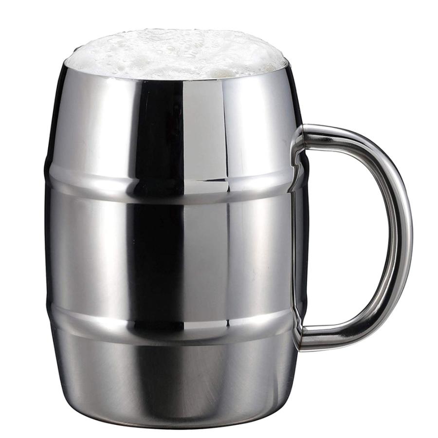 CAPTAIN STAG（キャプテンスタッグ） ダブルステンレス樽型ビア