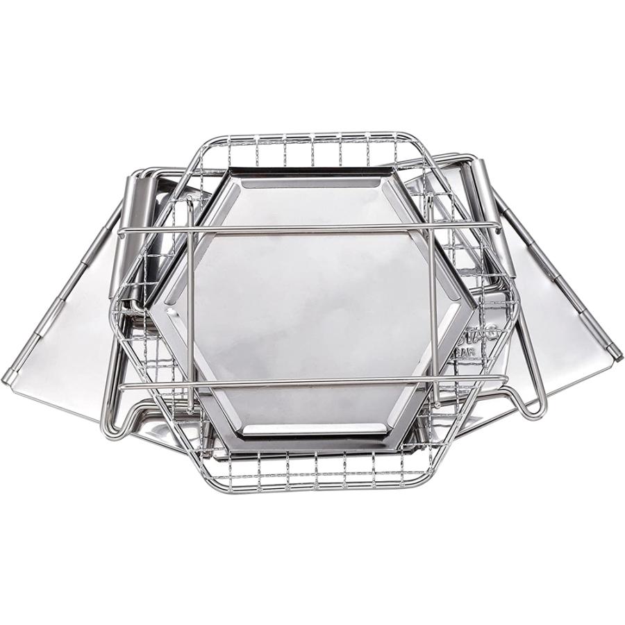 CAPTAIN STAG（キャプテンスタッグ） ヘキサ ステンレス卓上グリル S