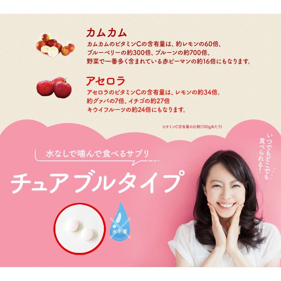 赤い果実のダブルビタミンc 1袋 60粒入り アセロラ味 コラーゲンの吸収を高める サプリメント 栄養機能食品 サプリ ビタミンc ビタミン 美容 6000 愛しとーとヤフー店 通販 Yahoo ショッピング