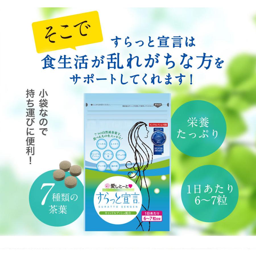 すらっと宣言 (3120) 1袋 180粒 1ヶ月分 サプリ サプリメント 栄養