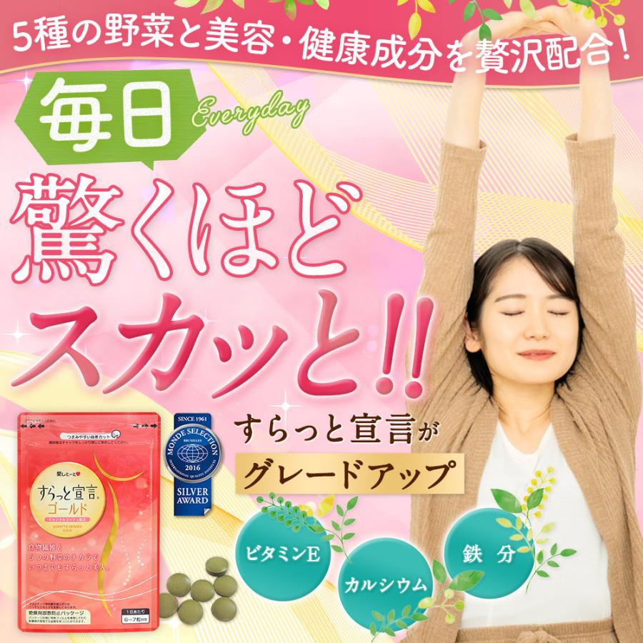 すらっと宣言ゴールド (3123) 1袋 180粒 約1ヶ月分サプリ サプリメント