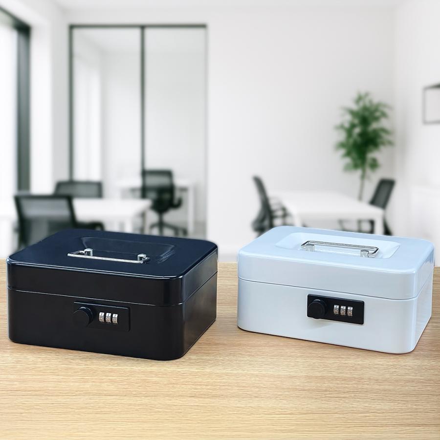 VOICE 手提げ金庫 ダイヤル式ロック A6 スチール収納ボックス 家庭用 オフィス用 店舗用 防犯金庫 暗証番号 防犯 盗難防止 保管 事務用品 VSB-3 |  | 07