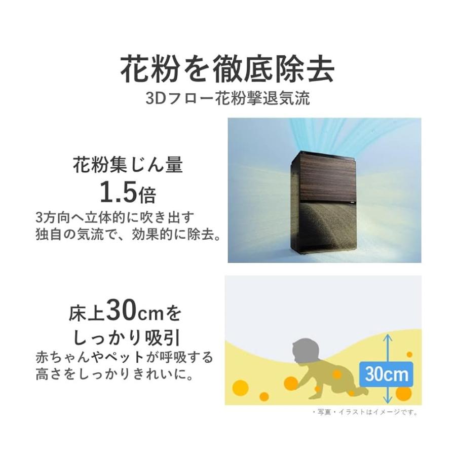 風邪/花粉対策】パナソニック 加湿 空気清浄機 ナノイーX 9.6兆 