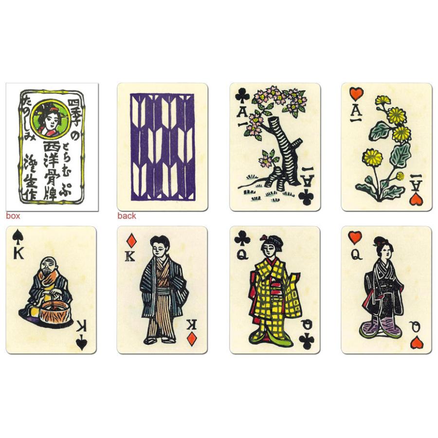 KAWAKAMI SUMIO PLAYING CARDS 川上澄生 四季のたのしみ西洋骨牌