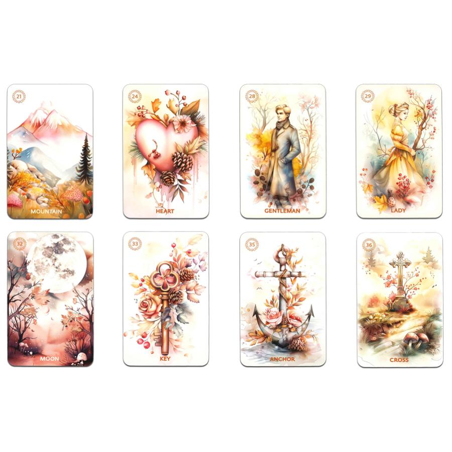 花雨★ルノルマン ニチユー(Nichiyu)ルノルマンカード 38枚［正規輸入品］【オータムズ