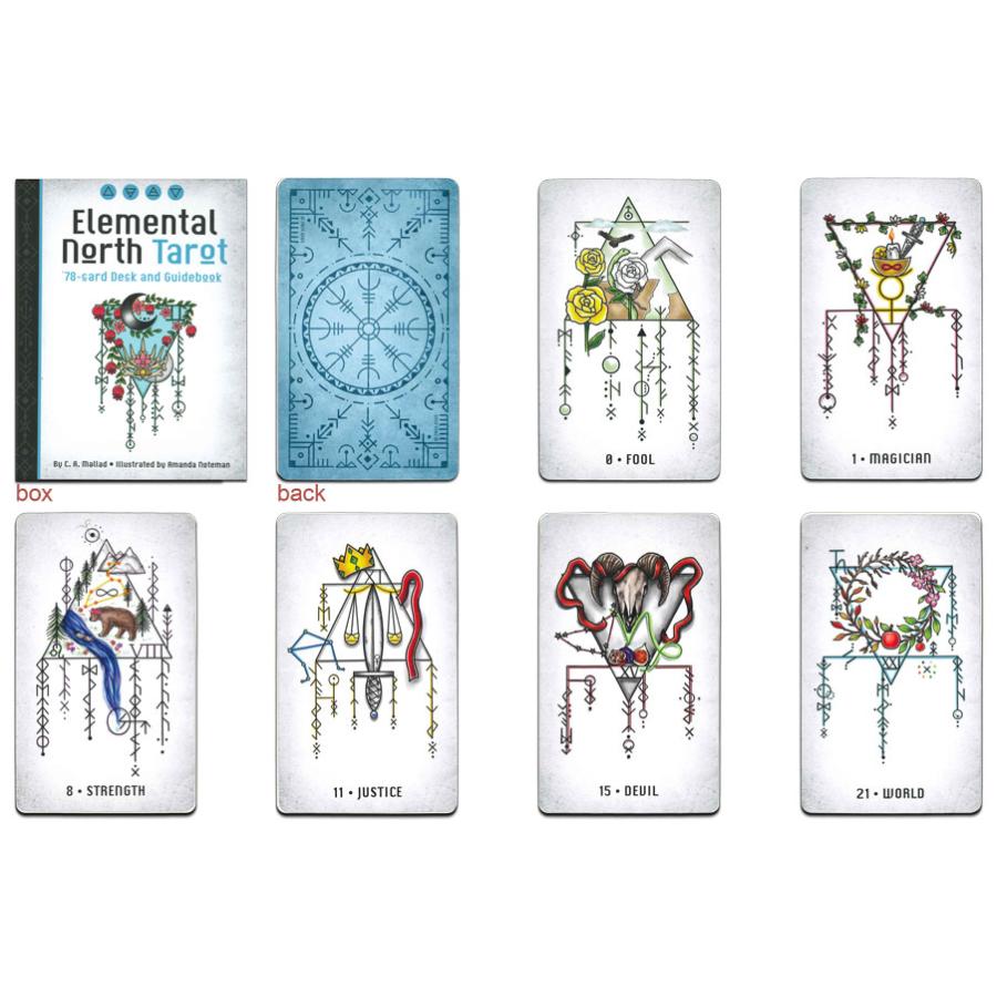 Elemental North Tarot エレメンタル・ノース・タロット】 78枚