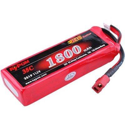 Kypom K6 11.1V 1800mAh 35C70C リポ バッテリー☆ホビー