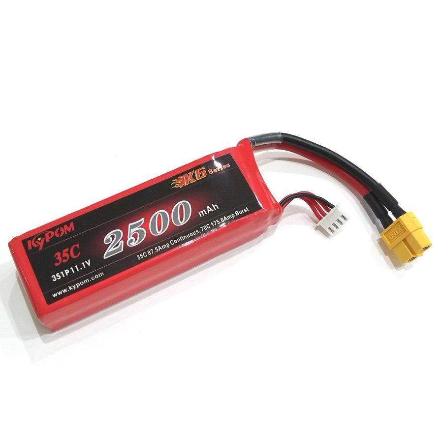 Kypom K6 11.1V 2500mAh 35C70C リポ バッテリー DJI★ホビーショップ青空｜hs-aozora