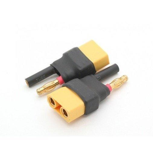 HXT 4mm ⇔ XT90 コネクター 変換コネクター(2pcs/bag)☆ホビー