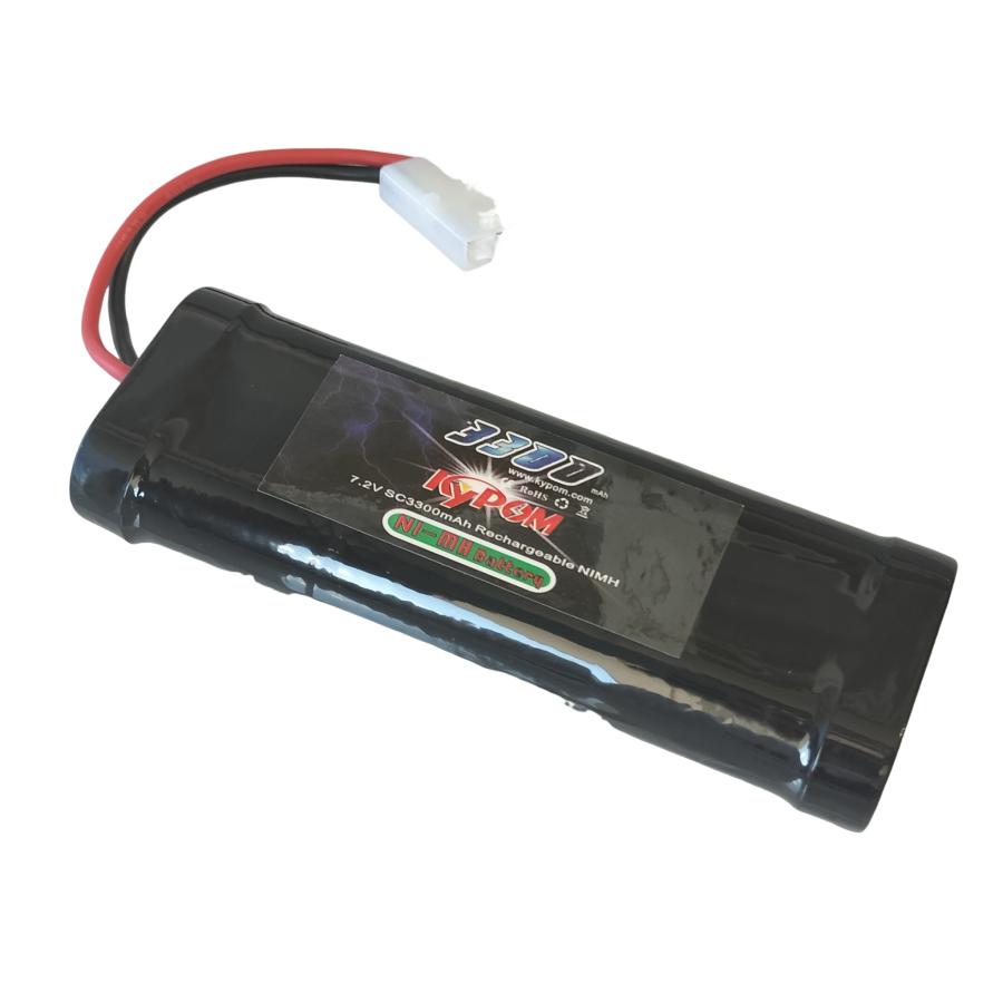 Kypom 7.2V 3300mAh ニッケル水素 バッテリー SCタミヤ型 コネクター