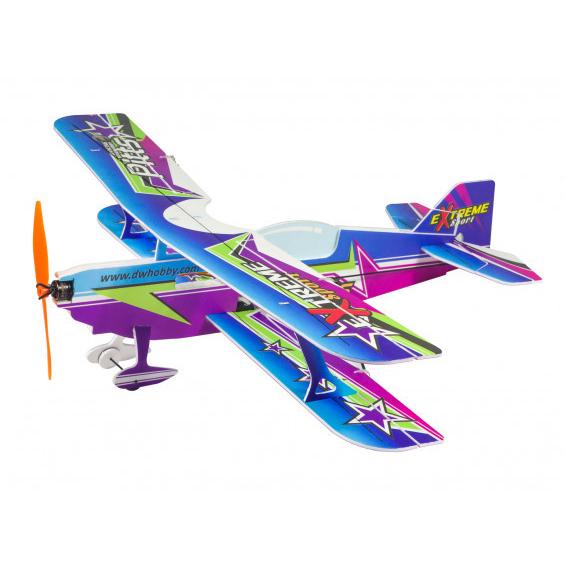 Dancing Wings (BNF) FrSky D16 Compatible Micro RC Foam Pitts Special Biplane Kit 450mm