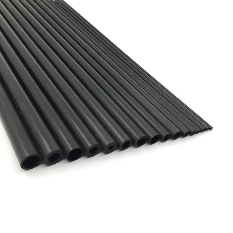 4本セット 中空 3x2x500mm カーボン ロッド リンケージ パイプ 
