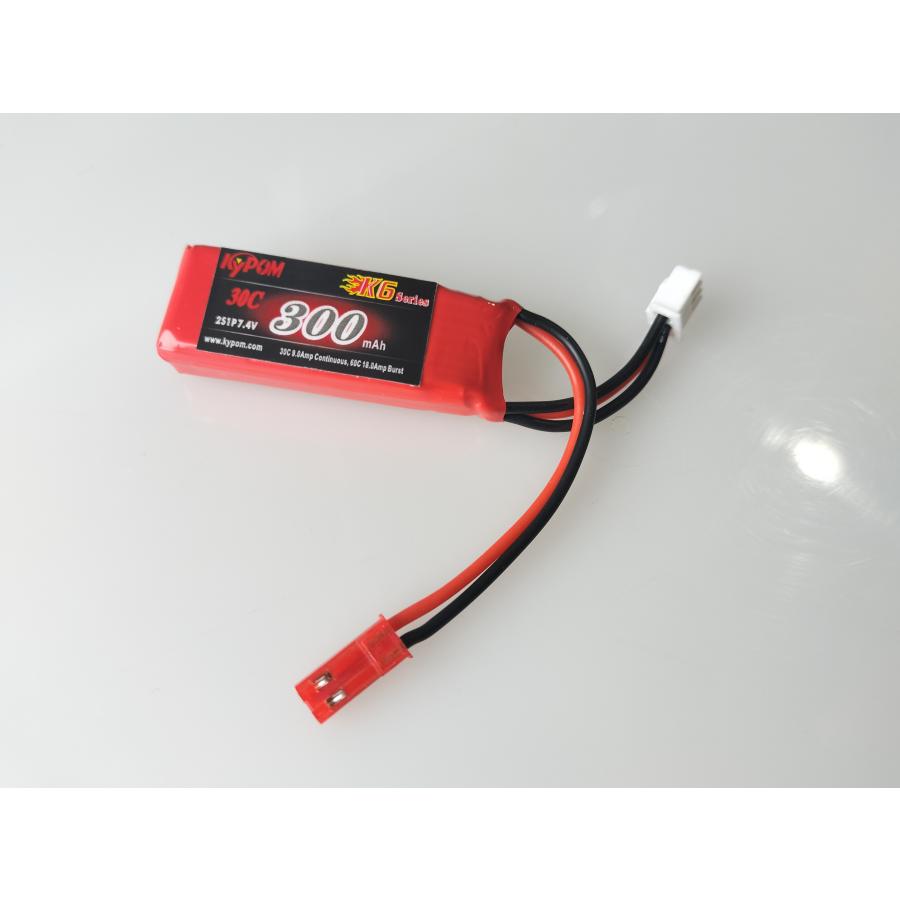 no2 Kypom K6 7.4V 300mAh 30C60C リポ バッテリー｜hs-aozora｜02