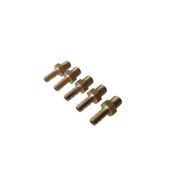 真鍮 ニップル 長さ: M6x1.0 to 4mm 5個 水冷却 燃料 ノズル タケノコ