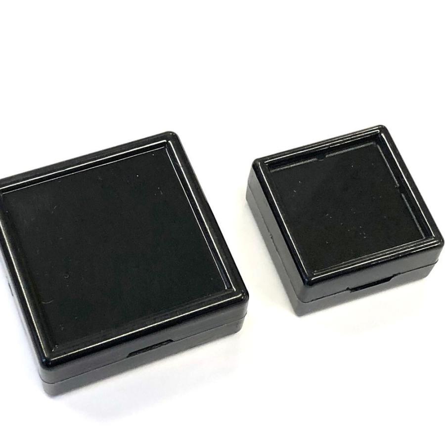 [送料無料] ルースケース 40×40mm(4x4cm)黒【20個セット】追加料金で宅配便へ変更可＜ディスプレイ・収納 保管 天然石 宝石箱 裸石 プラスチック ボックス＞｜hs-jewel｜07