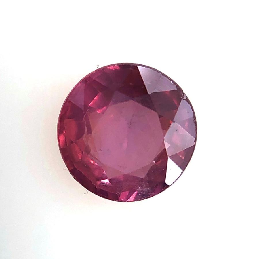 送料無料]パープルサファイア ルース ラウンドカット 0.579ct