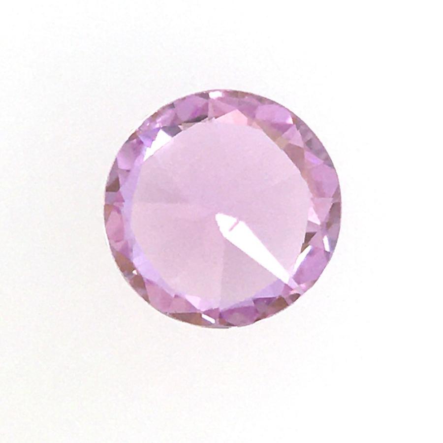 送料無料]ピンクサファイア ルース ラウンドカット 0.31ct クロネコ 