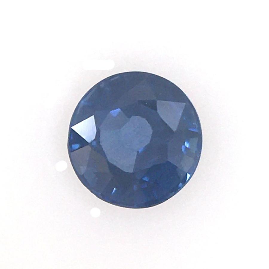送料無料]ブルーサファイア ルース ラウンドカット 0.36ct クロネコ 