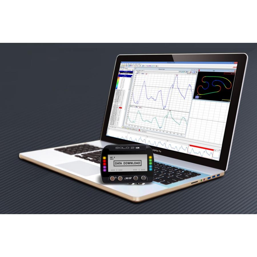 AIM SOLO GPS ロガー ラップタイマー 付属品有 動作良好 hs-motorsport_a003