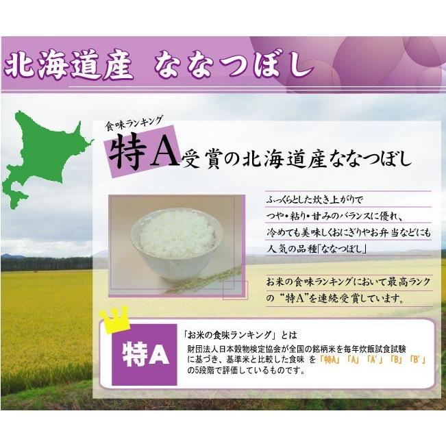 令和5年産 無洗米 5kg×2 ななつぼし 北海道産 10kg 送料無料  特A 特別栽培米｜hseason｜03