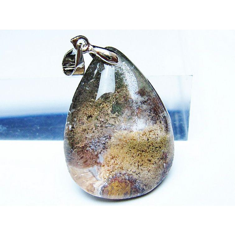 パワーストーン 天然石 ガーデンクォーツ（庭園水晶）ペンダント t136