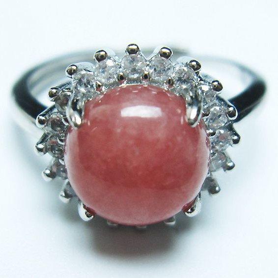 パワーストーン 天然石 インカローズ(ロードクロサイト)指輪(18号