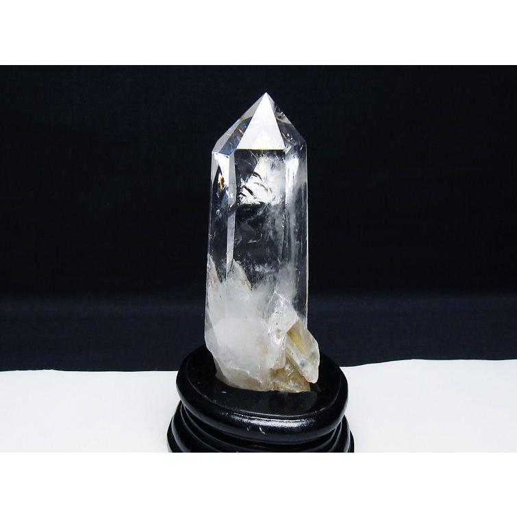 虹入りヒマラヤ水晶6角柱　水晶　観賞石 パワーストーン 天然石 虹入りヒマラヤ水晶六角柱 t222-2373 : H.S.K