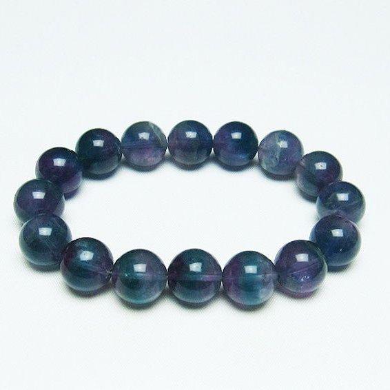Mページ　天然石 パワーストーン 天然石 フローライト ブレスレット 13mm t229-4993