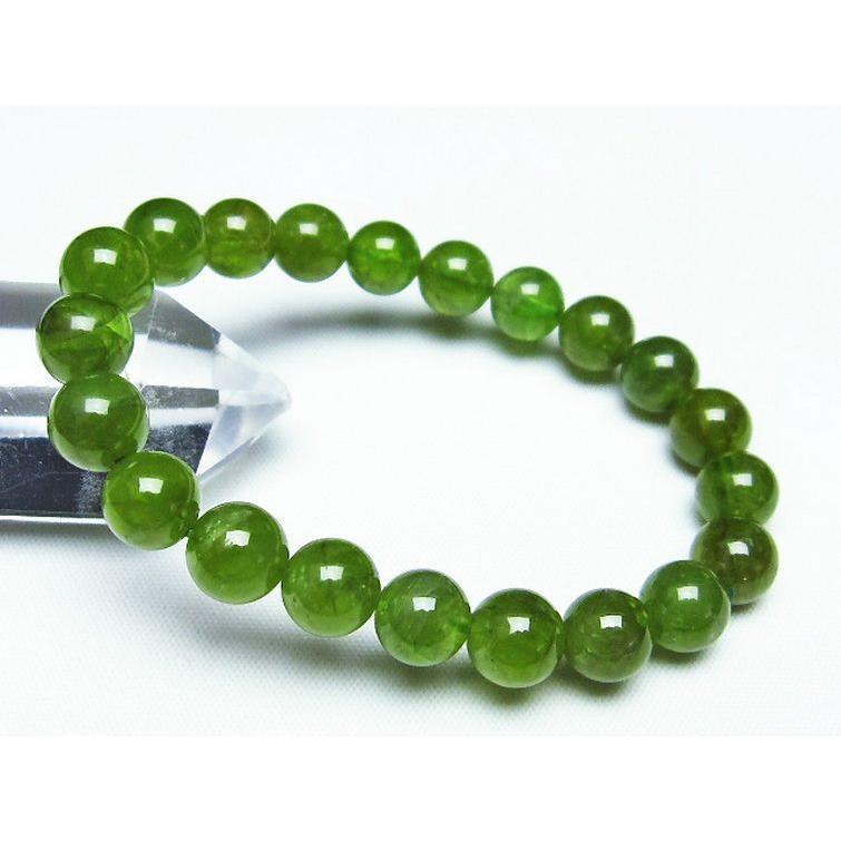 パワーストーン 天然石 ペリドットブレスレット9mm t284-2097 : H.S.K