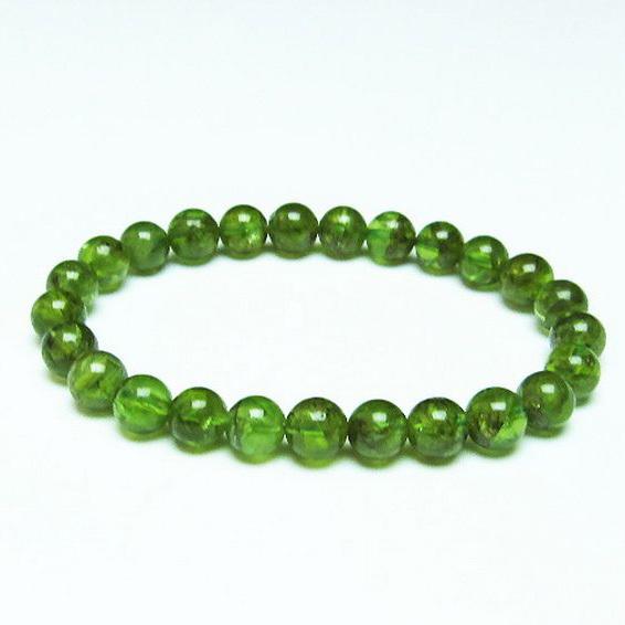 パワーストーン 天然石 ペリドットブレスレット7mm t284-2492 : H.S.K