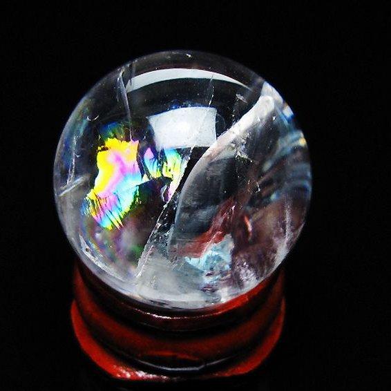 ヒマラヤ水晶 丸玉 虹入り 天然石 パワーストーン☆パワー浄化 A914 虹入り ヒマラヤ水晶 丸玉 天然石 【公式通販】