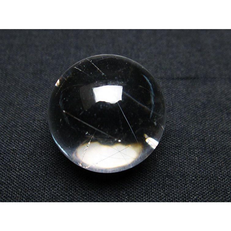 パワーストーン 天然石 ルチル入り水晶丸玉19mm t318-4977 : H.S.K