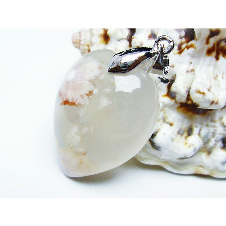 パワーストーン 天然石 桜メノウ チェリーブロッサムアゲート ハート