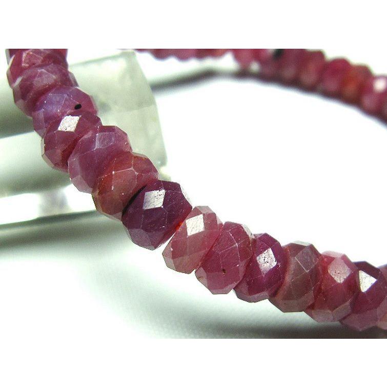 パワーストーン 天然石 ルビーブレスレット7mm t336-8867 : H.S.K